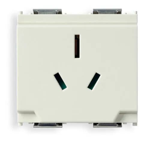 Idea Outlet, Australian, 2P+E, 15A/250V 2 Modules, SICURY, White product image