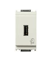 Power Supply: USB-A, 1.5A 120/230VAC, 5V built-in, 1M, Idea White product image