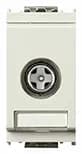 Idea Male Coax Outlet, TV-RD-SAT, 5-2400 MHZ, One Connection, DC Current/Signal Passage (24V/500Ma) product image