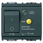RCBO: 1P+N, 10A, 120-230V,10mA RES, 50-60Hz, 2M, GREY, IDEA product image