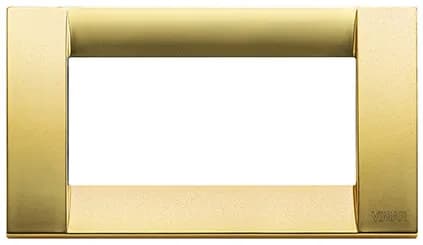 Idea Square Cover Plate, Matte Gold 33 Die-Cast Metal, 4 Module product image