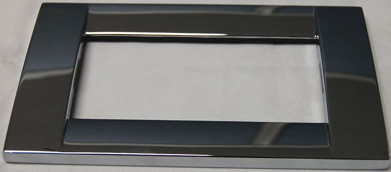 Idea Square Cover Plate, Die-Cast Metal Chrome 36, 6 Modules product image