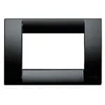Idea Square Cover Plate, Technopolymer Black 16, 3 Modules product image