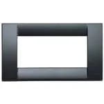Idea Square Cover Plate, Technopolymer Graphite Grey 15, 4 Modules product image
