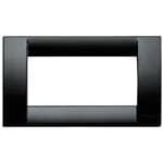 Idea Square Cover Plate, Technopolymer Black 16, 4 Modules product image