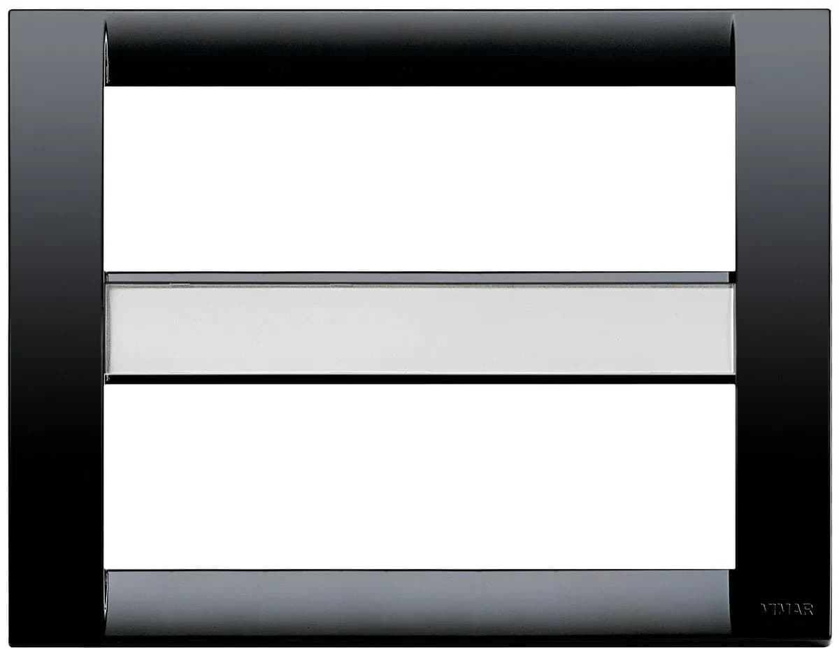 Idea: Classic Cover Plate, 12-Module, Technoploymer, Black product image