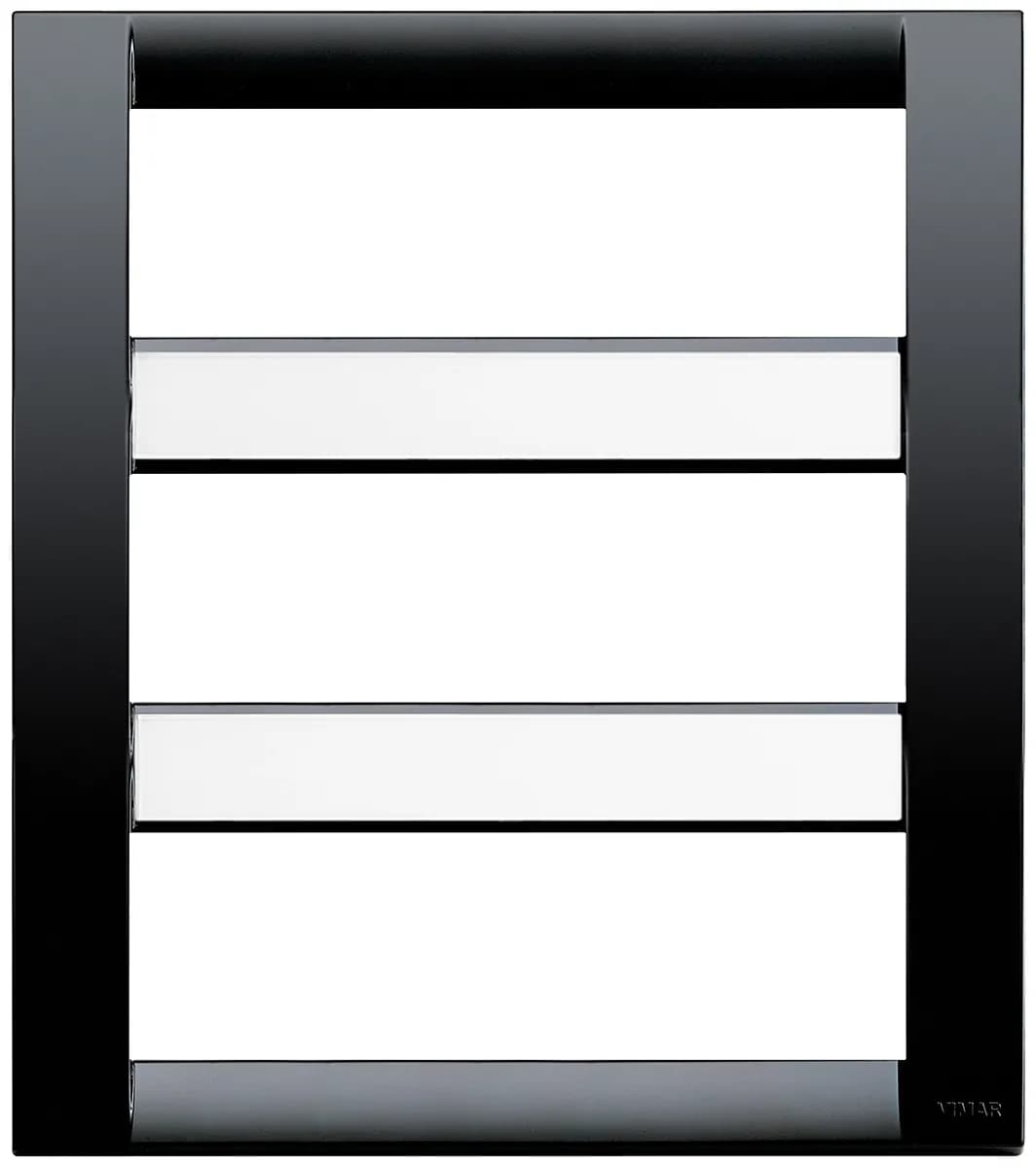 Idea: Classic Cover Plate, 18-Module, Technoploymer, Black product image