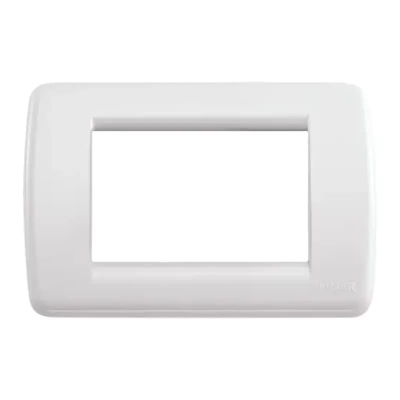 Idea Round Cover Plate, Technopolymer Idea White 04, 3 Modules product image