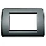 Idea Round Cover Plate, Technopolymer Black 16 3 Modules product image