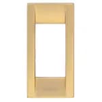 Idea Square Cover Plate, Die-Cast Metal Polished Gold 32, 1 Module product image