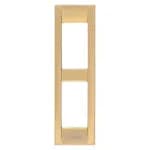 Idea Square Cover Plate, Die-Cast Metal Polished Gold 32, 2 Modules product image