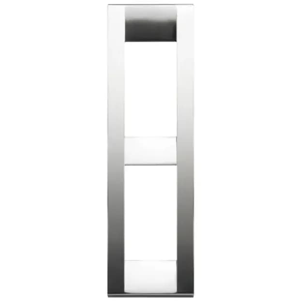 Idea Square Cover Plate, Die-Cast Metal Brushed Nickel 34, 2 Modules product image
