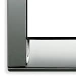 Idea Square Cover Plate, Die-Cast Metal Chrome 36, 2 Modules product image