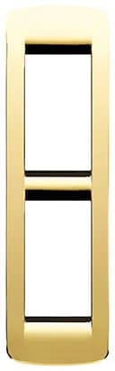 PLATE: METAL, POLISH GOLD, 2M PANEL, ROUND, IDEA product image
