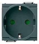 OUTLET: GERMAN, 2P+E, 16A/250V 2M, RDCD MOD, SICURY GREY IDEA product image