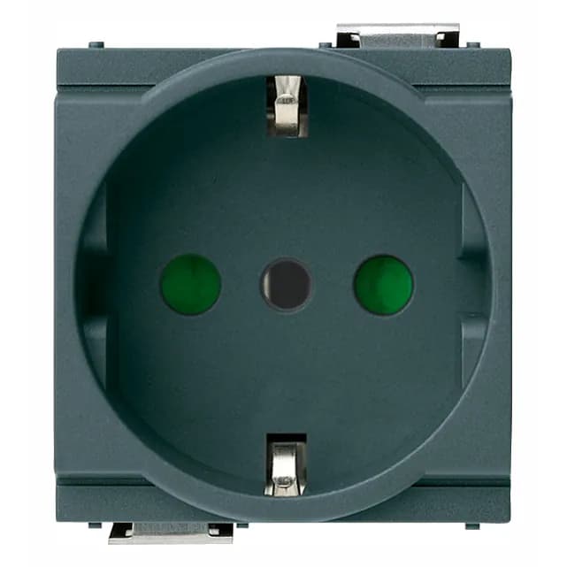 IDEA OUTLET: ITALIAN STANDARD P30 2P+E 16A 250V GREY - 2 REDUCED MODULES product image