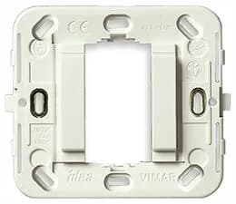 FRAME: 1M SMOOTH W/OUT SCREWS F/ROUND OR SQ FLUSH WHITE IDEA product image