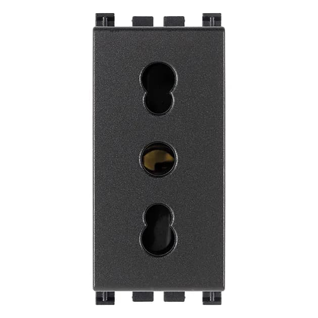 ARKE: SICURY OUTLET ITALIAN 2P+E 16A 250V ANTIBACTERIAL GREY product image