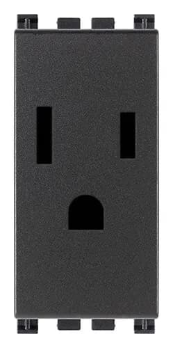 Arke Series USA/SASO Outlet, 15A/127V, 2P+E, Sicury, Grey product image