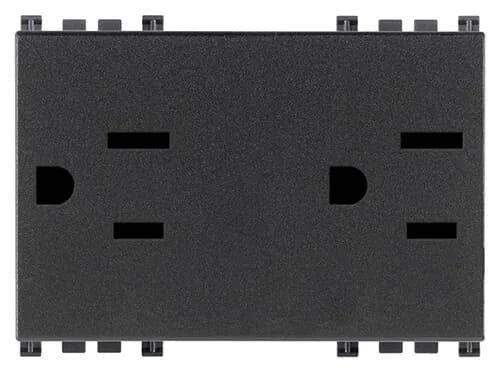 Outlet: USA/SASO Duplex, 2P+E, 15A, 127V, 3M, Grey, Arke product image