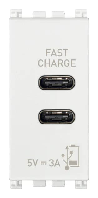 Outlet: USB Type C+C 120V, White, 1M, Arke product image