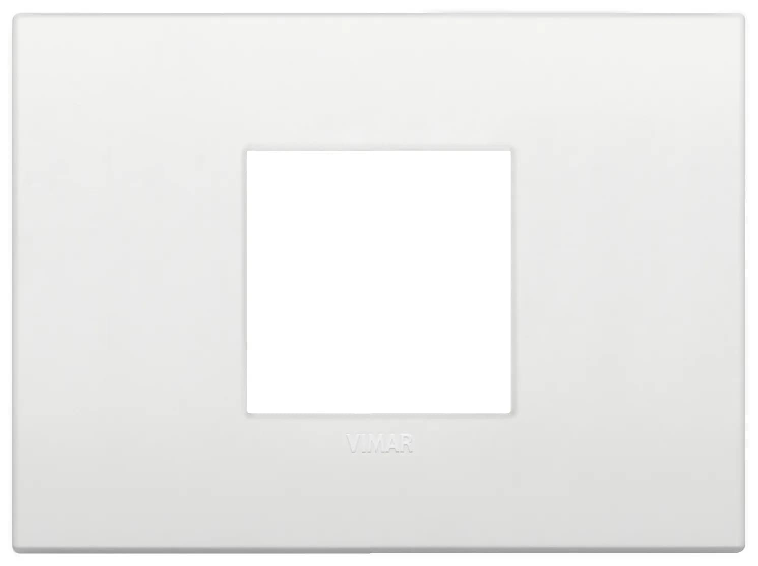 Arké 2M Central cover plate techno white Arké 2-Module Central Technopolymer White product image