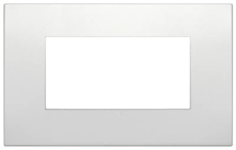 Arke: 4-Module Metal Classic Cover Plate Matt Pearl product image
