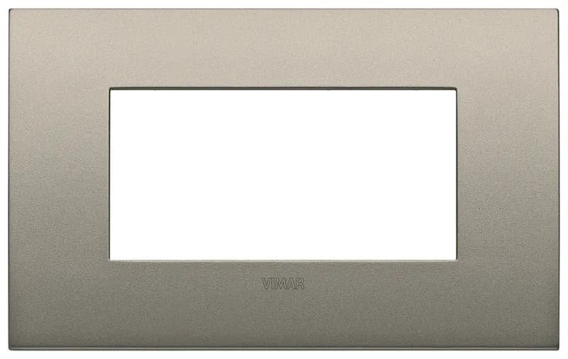 Arke: 4-Module Metal Classic Cover Plate Matt Champagne product image
