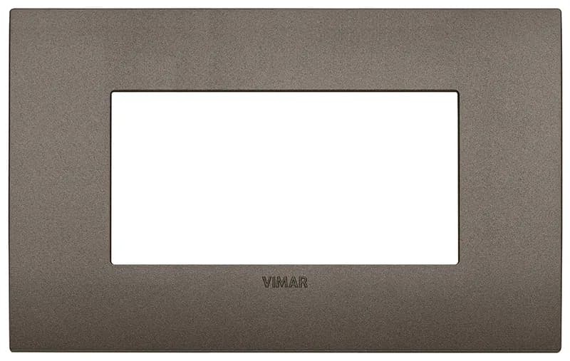 Arke: 4-Module Technopolymer Classic Cover Plate Metal product image