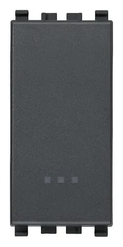 Eikon 3-Way Switch, 1P/2T, 16A-250V Illuminable, 1 Module, Grey product image