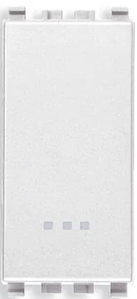Eikon 3-Way Switch, 1P/2T, 16A-250V Illuminable, 1 Module, White product image