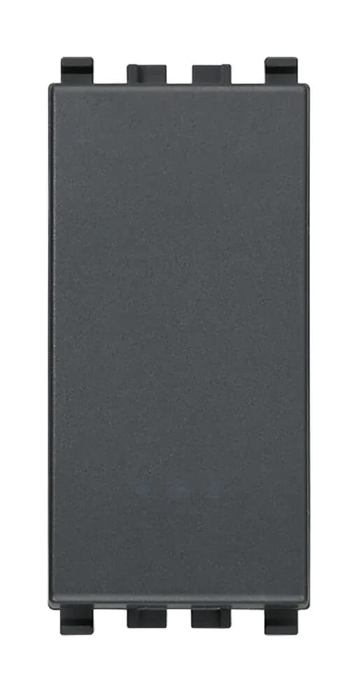 Eikon Momentary Switch, 1P/1T, (NC), 10A-250V Illuminable, 1 Module, Grey product image