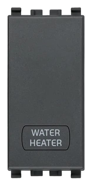 Switch: 1-Way, 2P, Water Heater Grey, Eikon product image