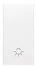 Eikon Switch, Cover Only, Light Symbol, Illuminable, 1 Module, White product image