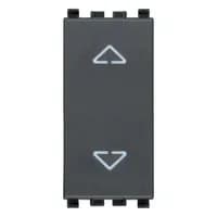 Switch: 2P 2-Way Push Button Grey, Eikon product image