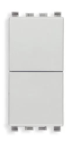 Eikon Next Momentary Switch, 1P/2T, 10-250V 1 Module, Silver product image