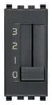 Eikon Fan Control Switch, 4 Speed Adjust, 1P 6(2)A-250V, 1 Module, Grey product image