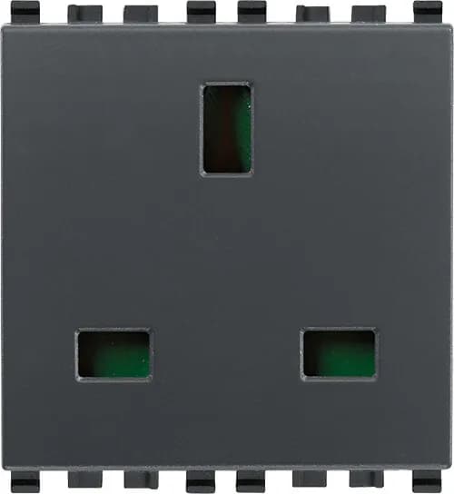 Eikon British Outlet, 2P+E, 13A-250V, Non-SICURY 2M, Grey, *Surcharge may apply if buying <20 product image