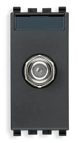 Eikon F-Type Coax Socket, 2400 MHz Max Frequency 1 Module, Grey product image