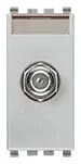 Eikon Coaxial Socket Outlet w/F-Type Connector 1 Module, Next (Silver) product image