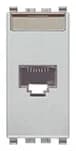 Eikon RJ45 Cat5e Netsafe UTP Socket 1 Module, Next (Silver) product image