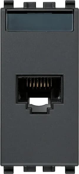 Eikon RJ45 Cat6e w/Netsafe Connector Unshielded, 8-Contacts, Grey product image