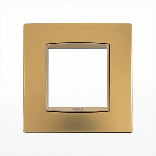 Plate: Metal, Satin Gold 2M, Square, Eikon product image