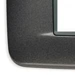 Eikon Round Cover Plate, Matte Anthracite Die-Cast Metal, 2 Module product image