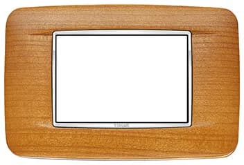 Eikon-Chrome Round Cover American Cherry,Chrome Inner Frame, Wood, 3 Module product image