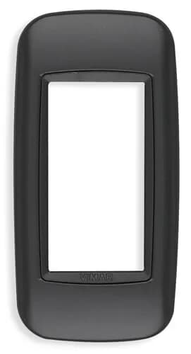 Eikon Round Cover Plate, Matte Anthracite Die-Cast Metal, 1 Module Panel product image