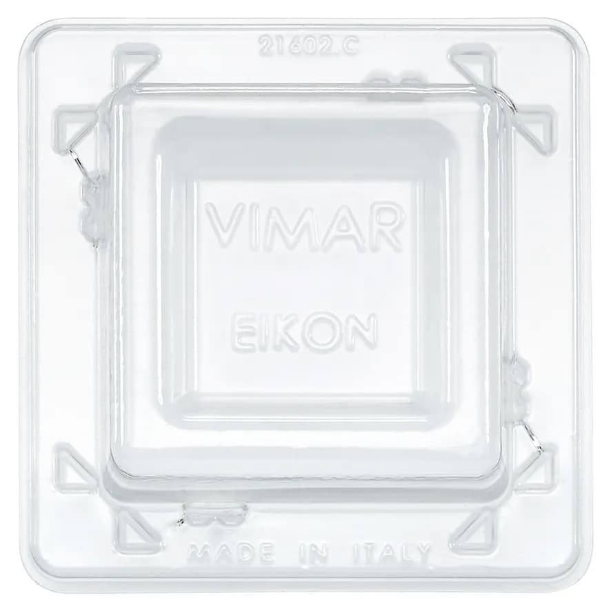 Eikon Transparent protection cover for 2-module mounting frame product image