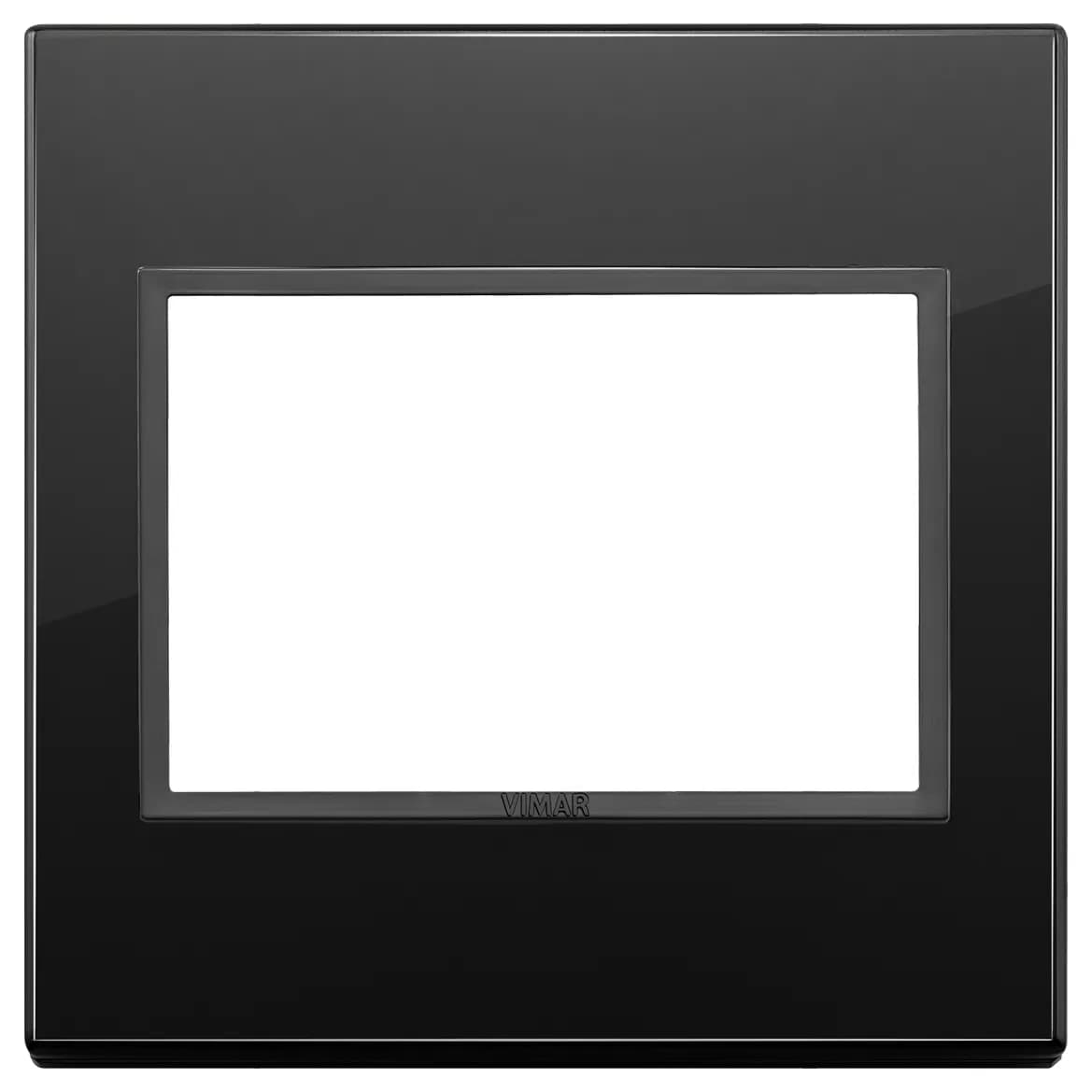 Eikon EVO 3M Plate Crystal Total Black Diamond Cover Plate 3M BS Total Black Diamond product image