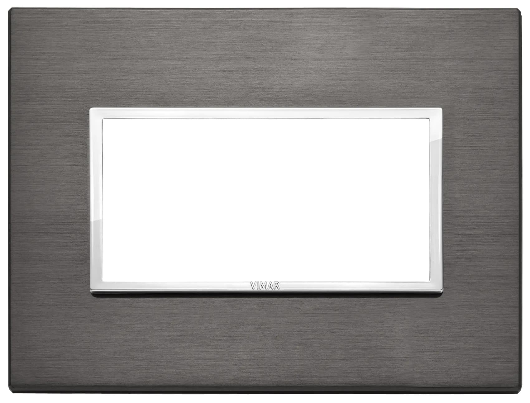 Plate: Aluminum 4M Lava Grey Square, Eikon EVO product image