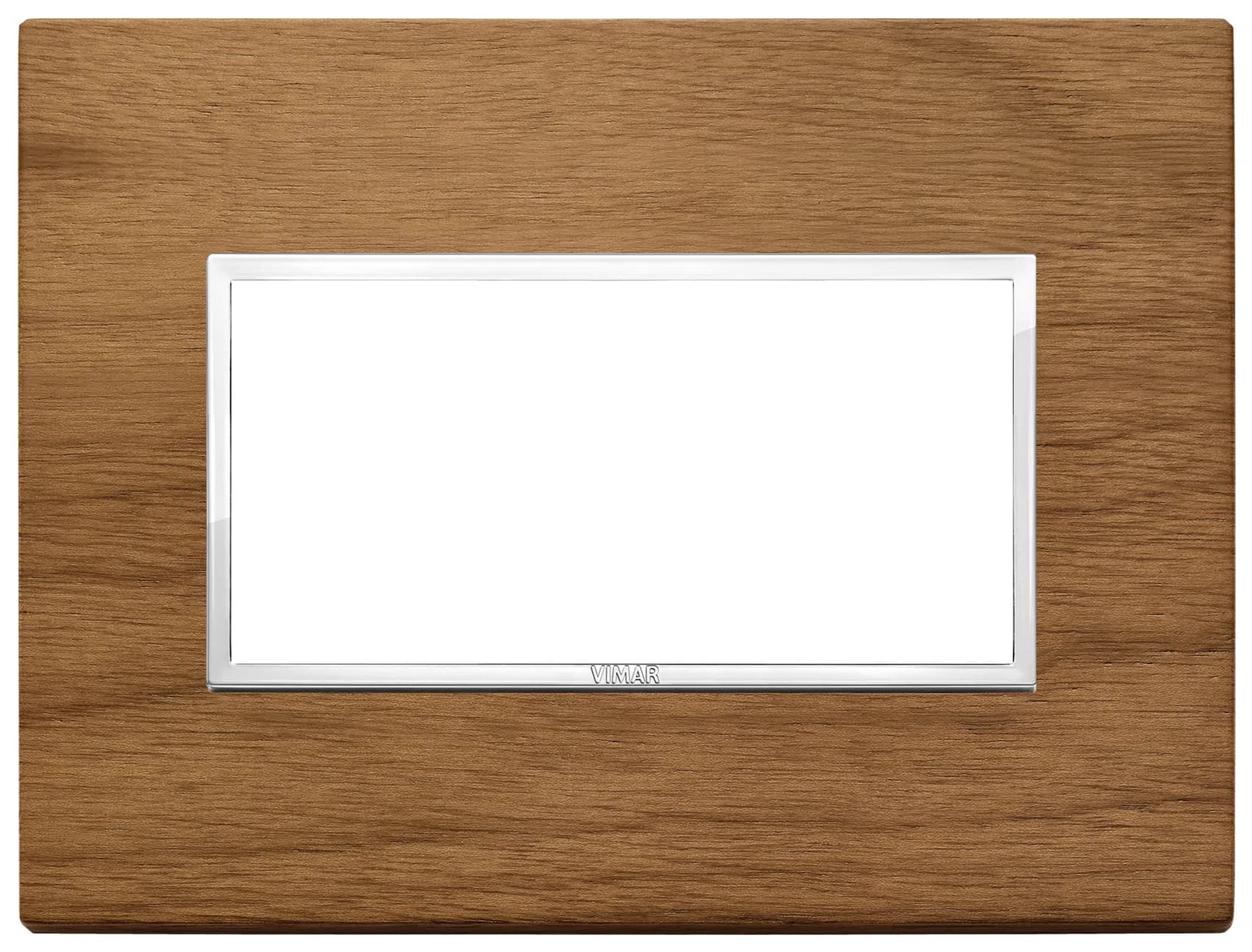 Cover Plate: Vimar Eikon EVO, Solid Wood 4M, Italian Walnut product image